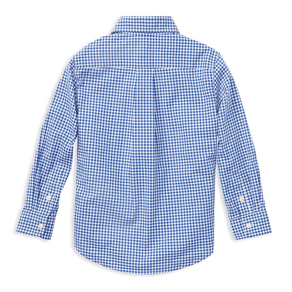 Like new Polo RL button down blue gingham 7 - Picture 2 of 5